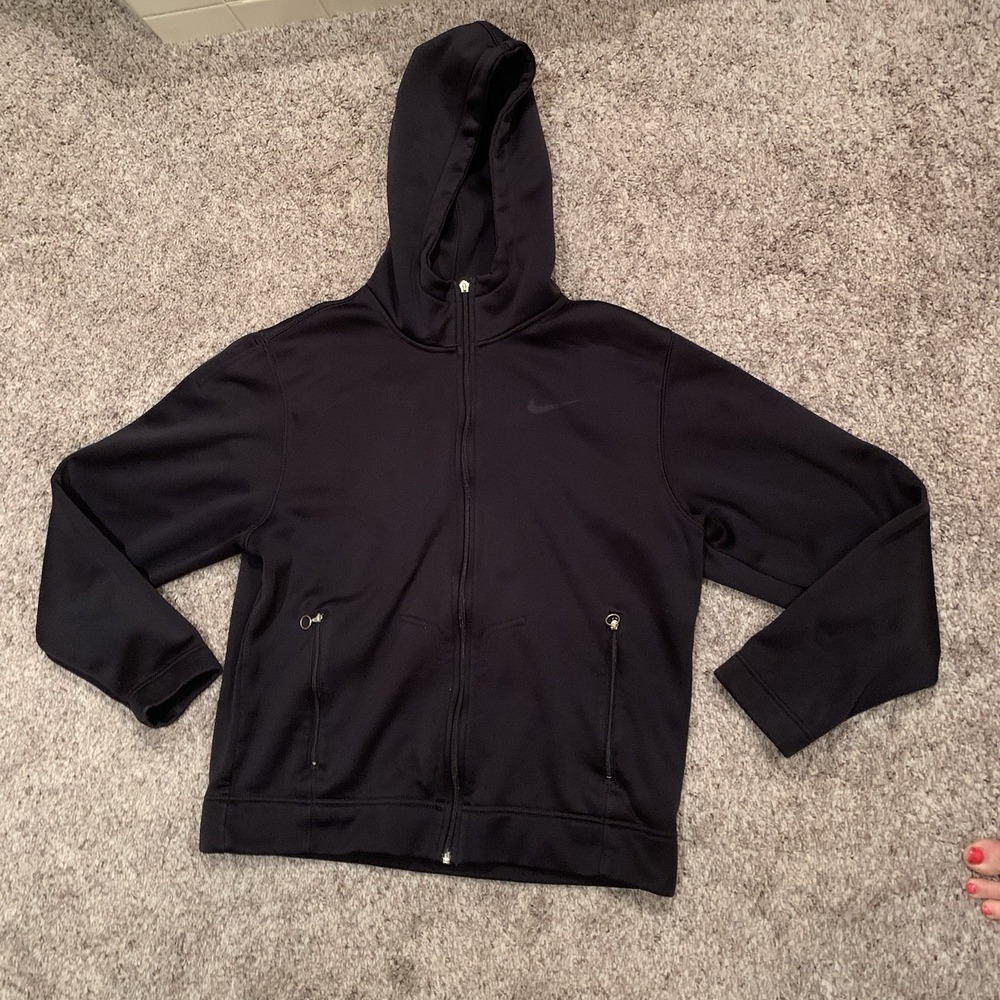 Nike Zip-Up Jacket Men's Medium Black